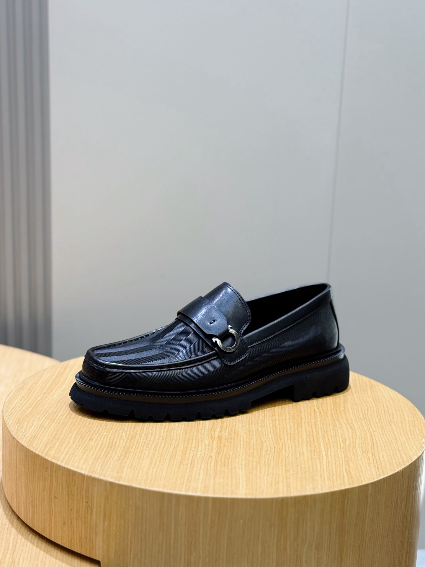 Ferragamo Male Leather Shoes Cow Leather M-s