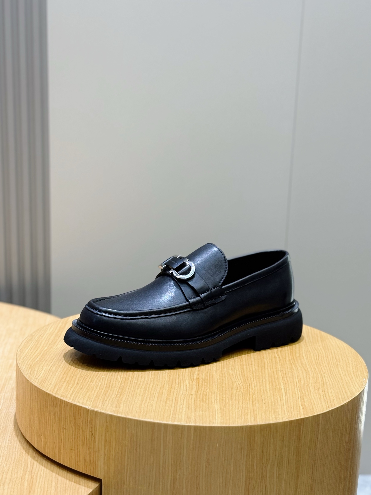 Ferragamo Male Leather Shoes Cow Leather M-s