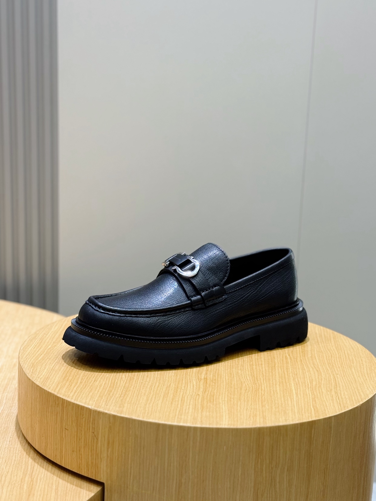 Ferragamo Male Leather Shoes Cow Leather M-s