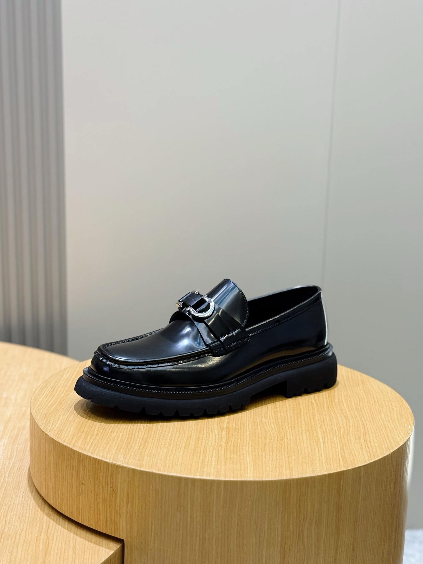 Ferragamo Male Leather Shoes Cow Leather M-s