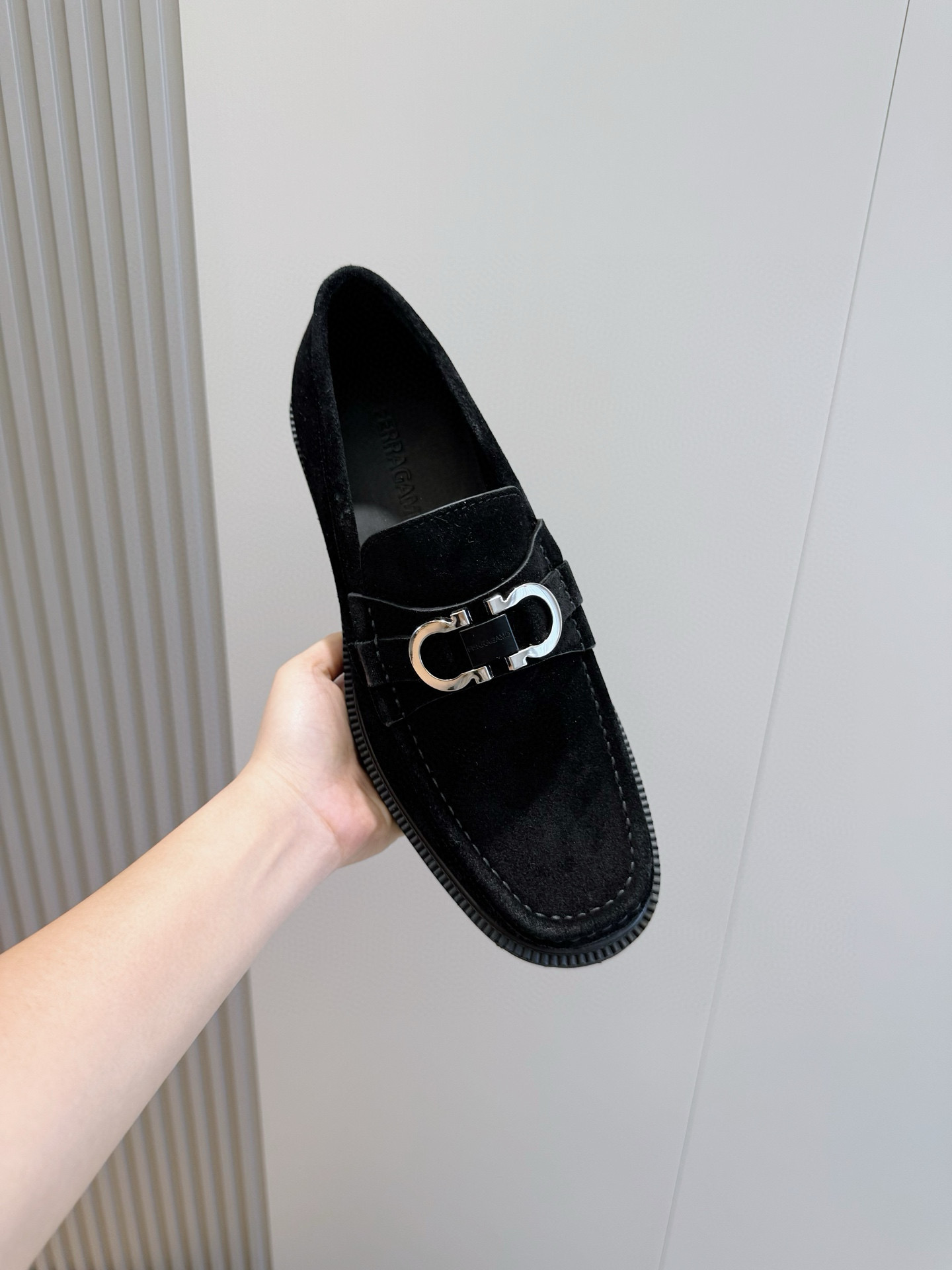 Ferragamo Male Leather Shoes Cow Leather M-s