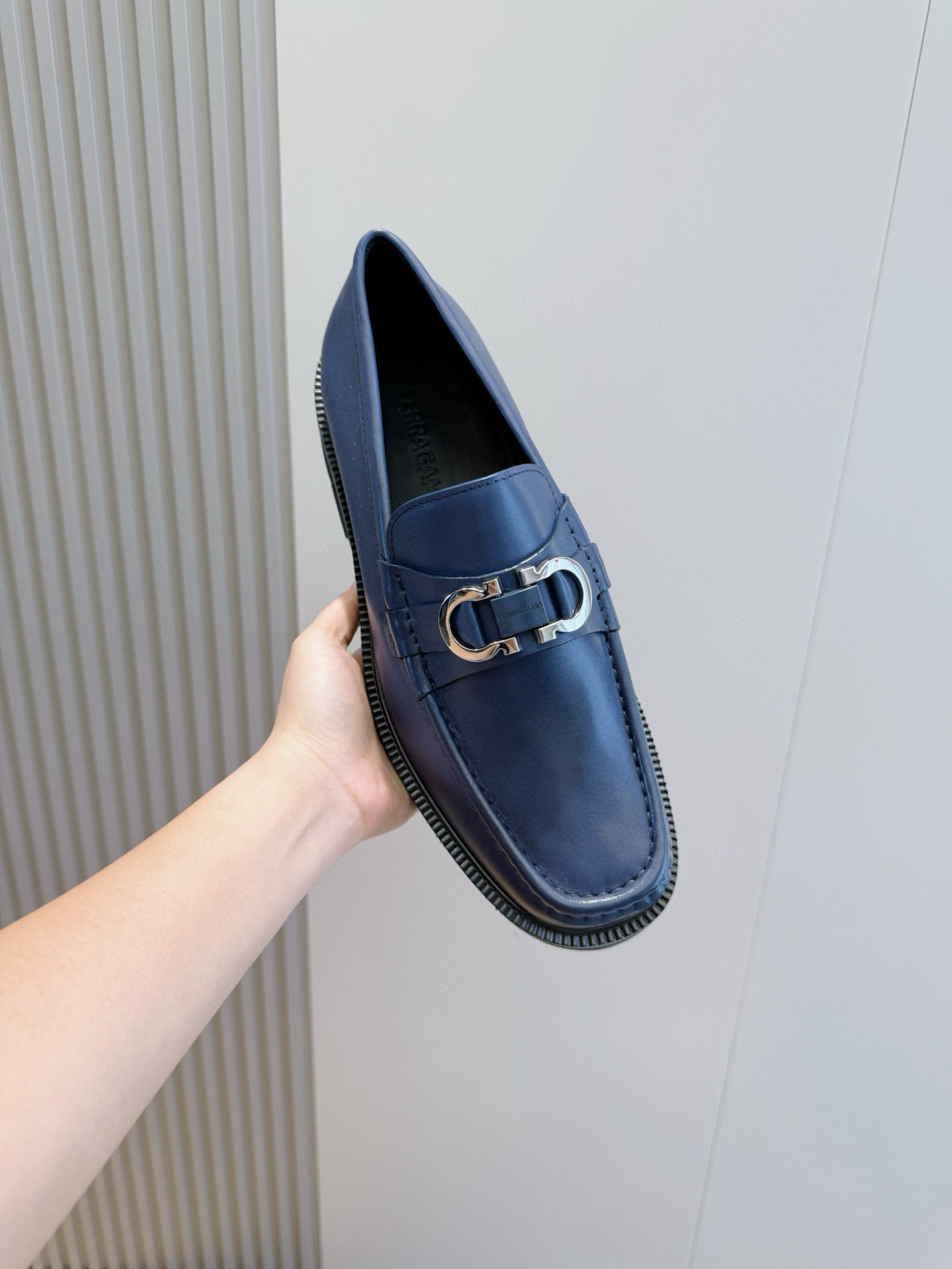 Ferragamo Male Leather Shoes Cow Leather M-s