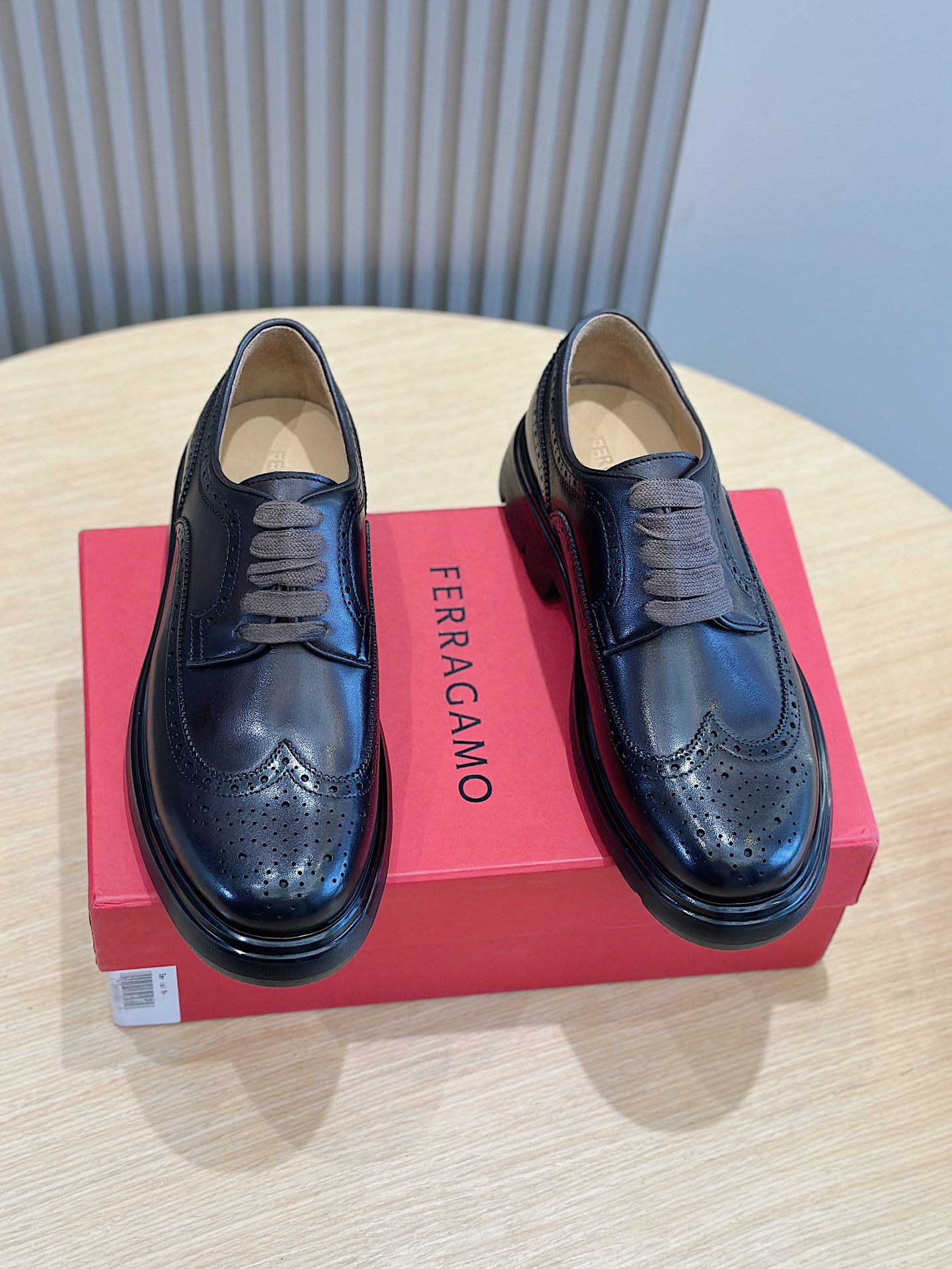 Ferragamo Male Leather Shoes Cow Leather M-s