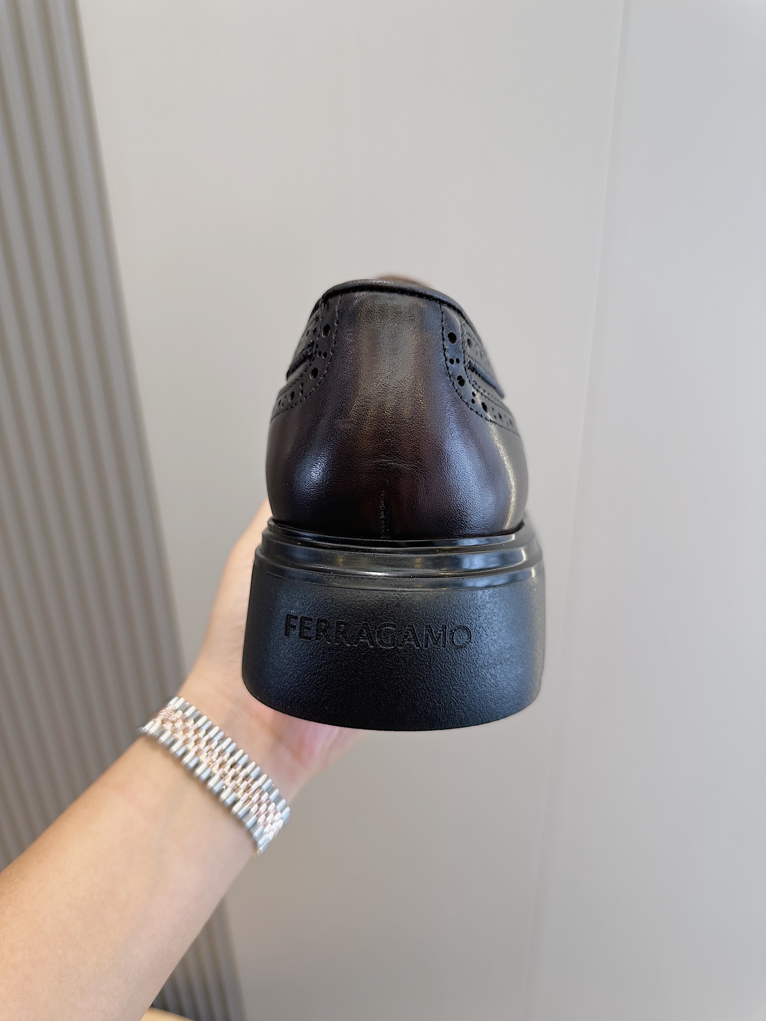 Ferragamo Male Leather Shoes Cow Leather M-s