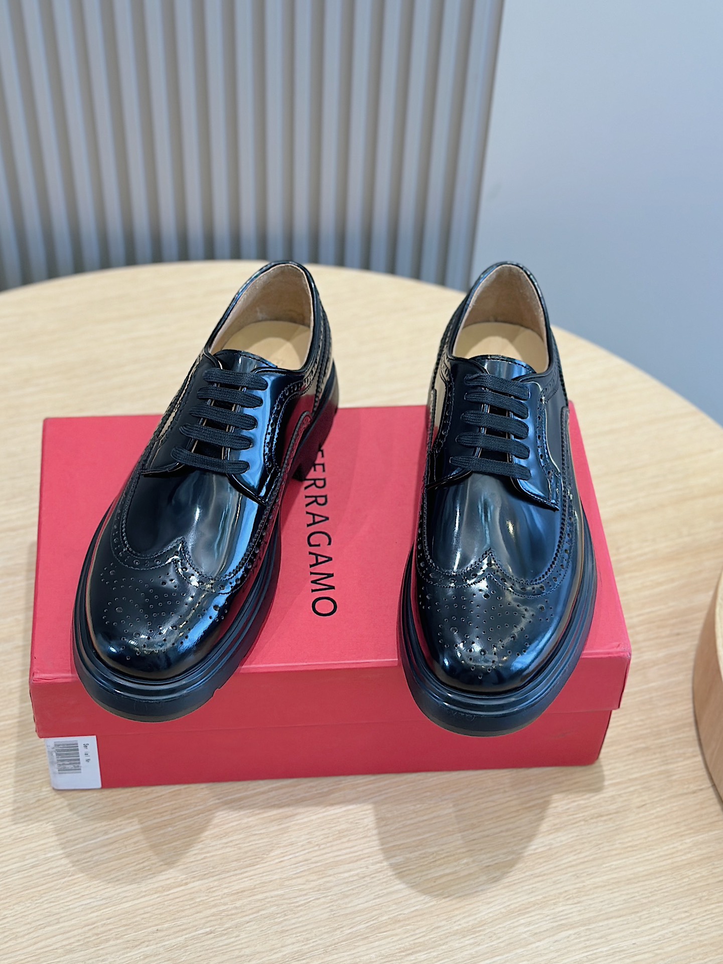 Ferragamo Male Leather Shoes Cow Leather M-s