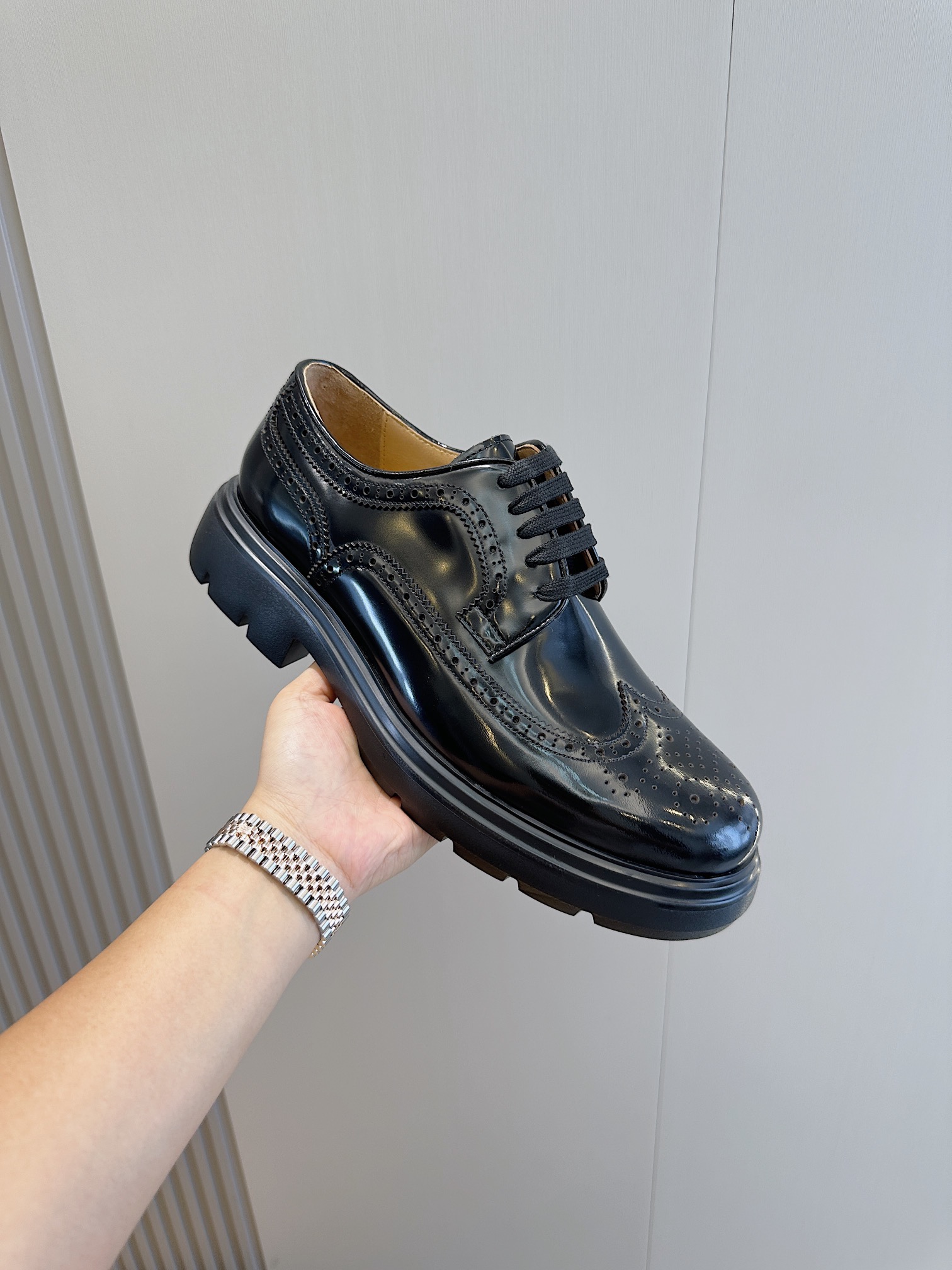 Ferragamo Male Leather Shoes Cow Leather M-s