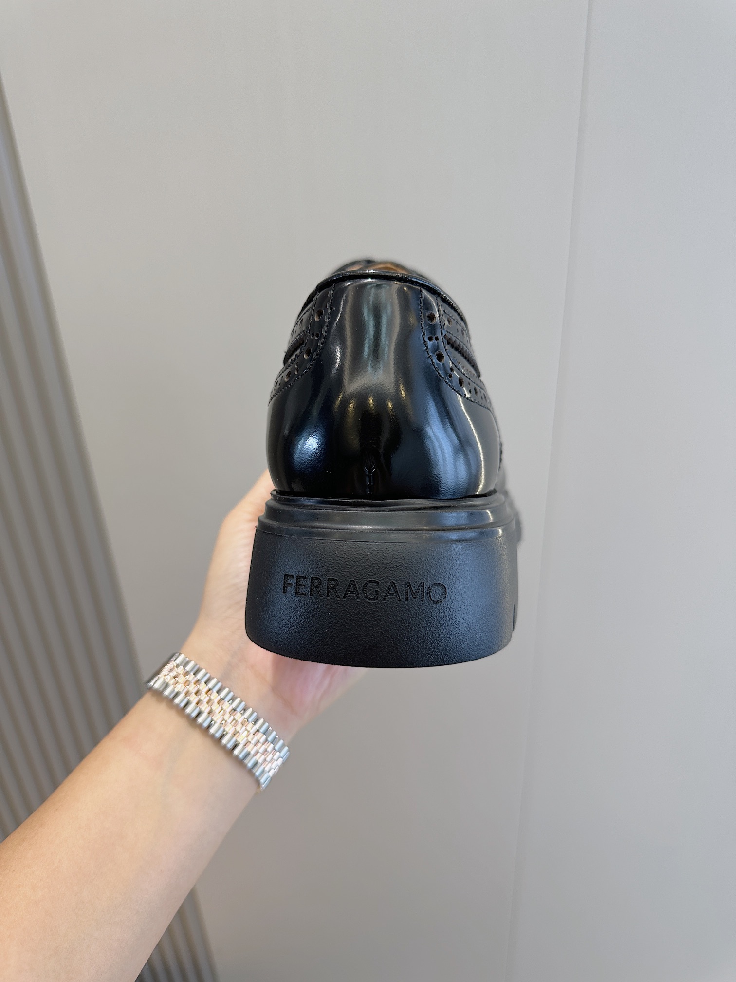 Ferragamo Male Leather Shoes Cow Leather M-s