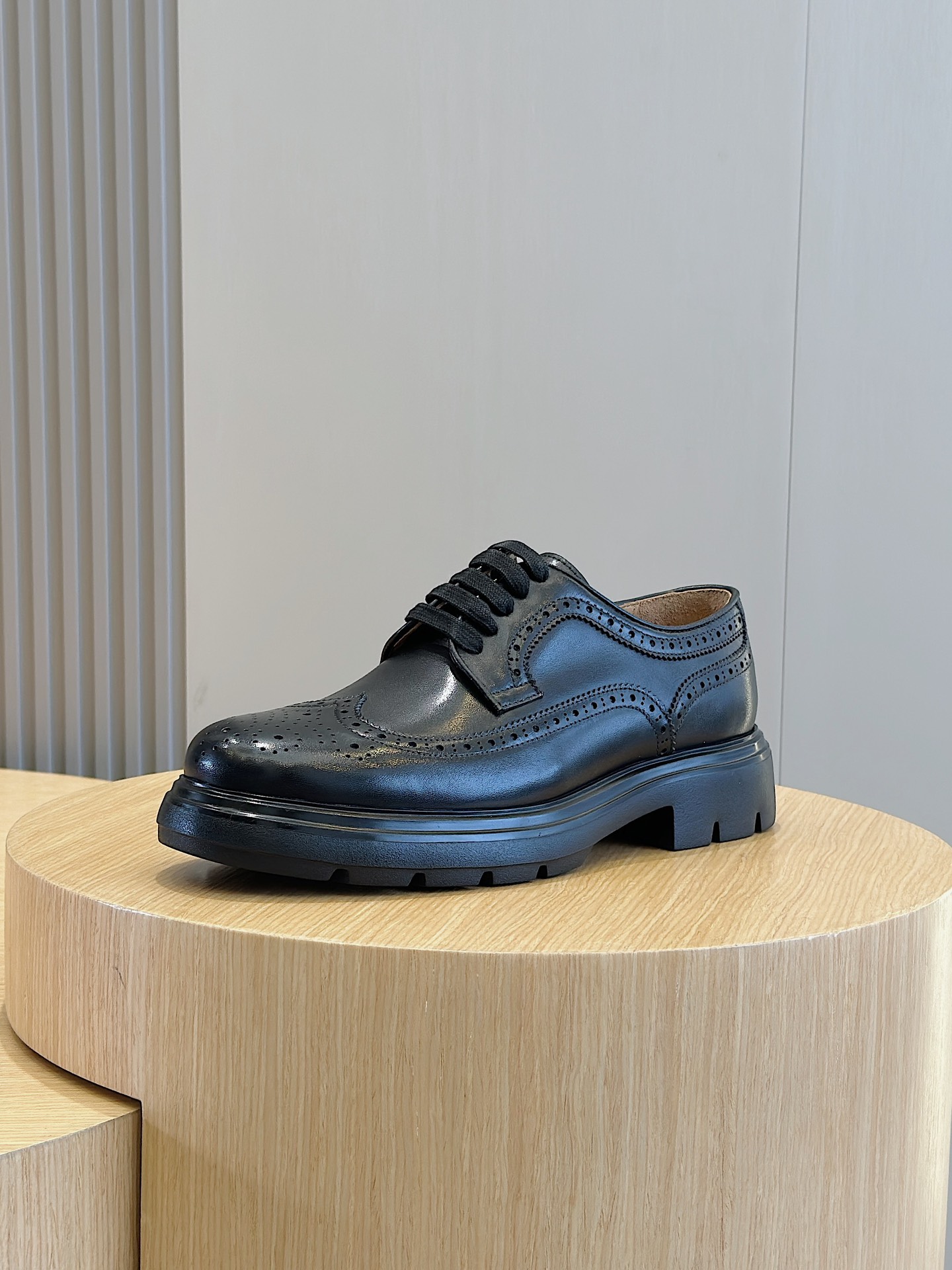 Ferragamo Male Leather Shoes Cow Leather M-s