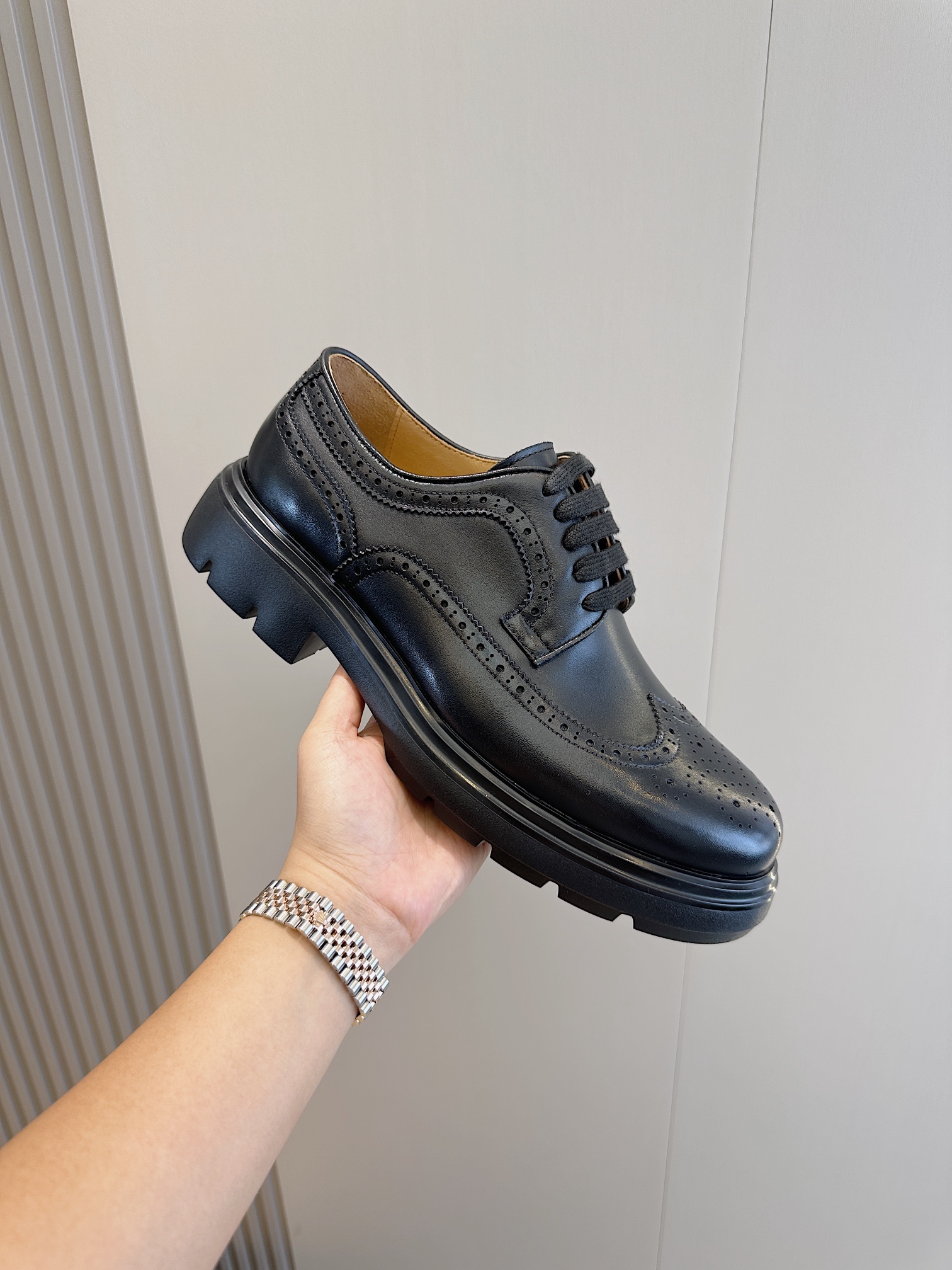 Ferragamo Male Leather Shoes Cow Leather M-s