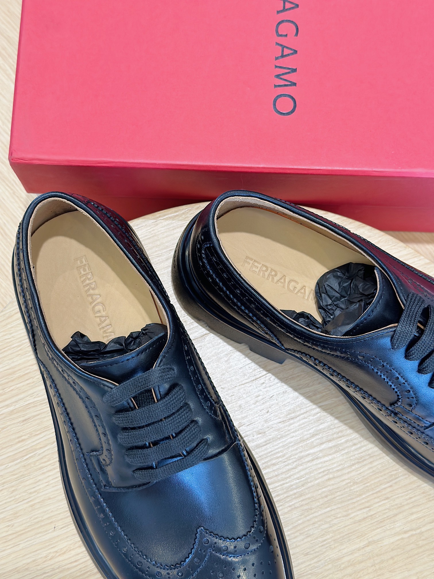 Ferragamo Male Leather Shoes Cow Leather M-s