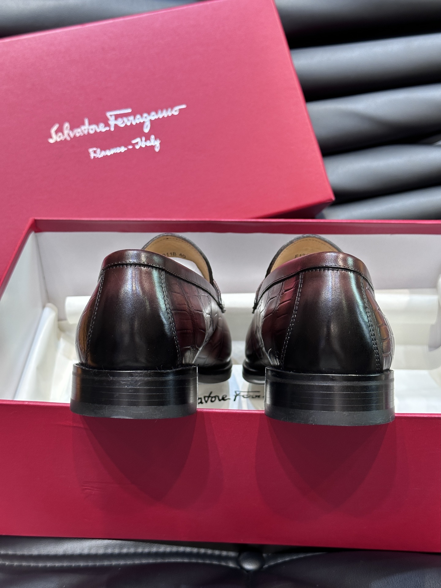 Ferragamo Male Leather Shoes Real Leather M-s