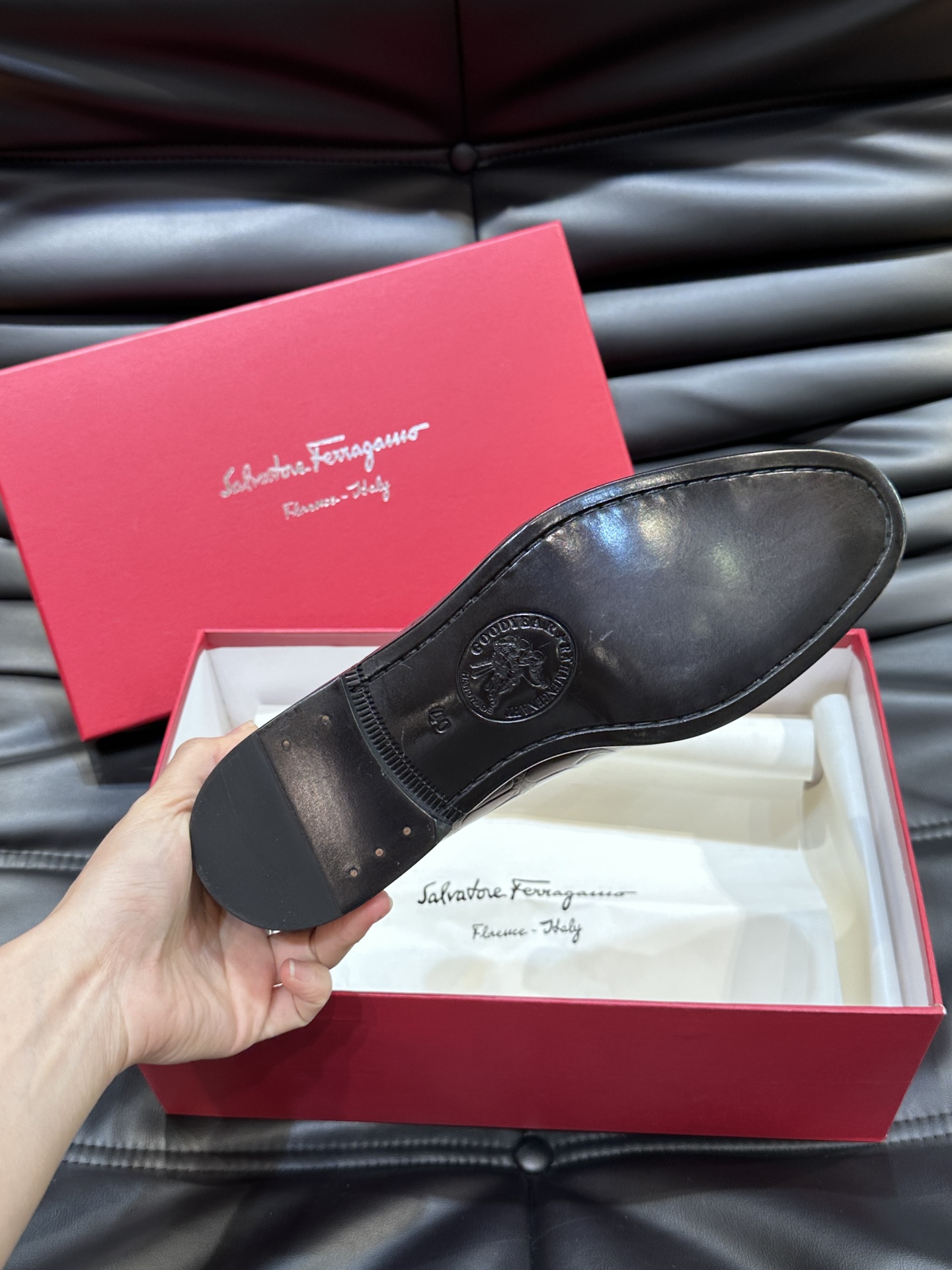 Ferragamo Male Leather Shoes Real Leather M-s