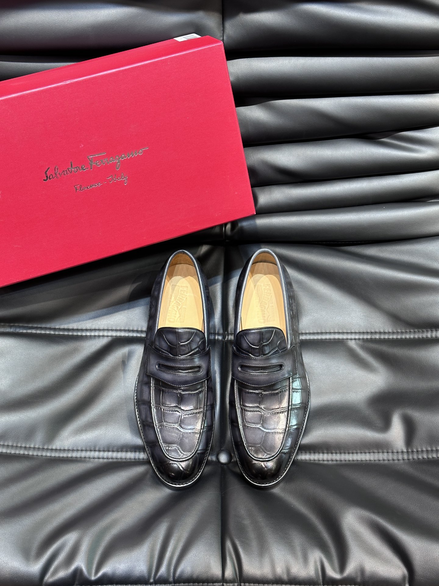 Ferragamo Male Leather Shoes Real Leather M-s