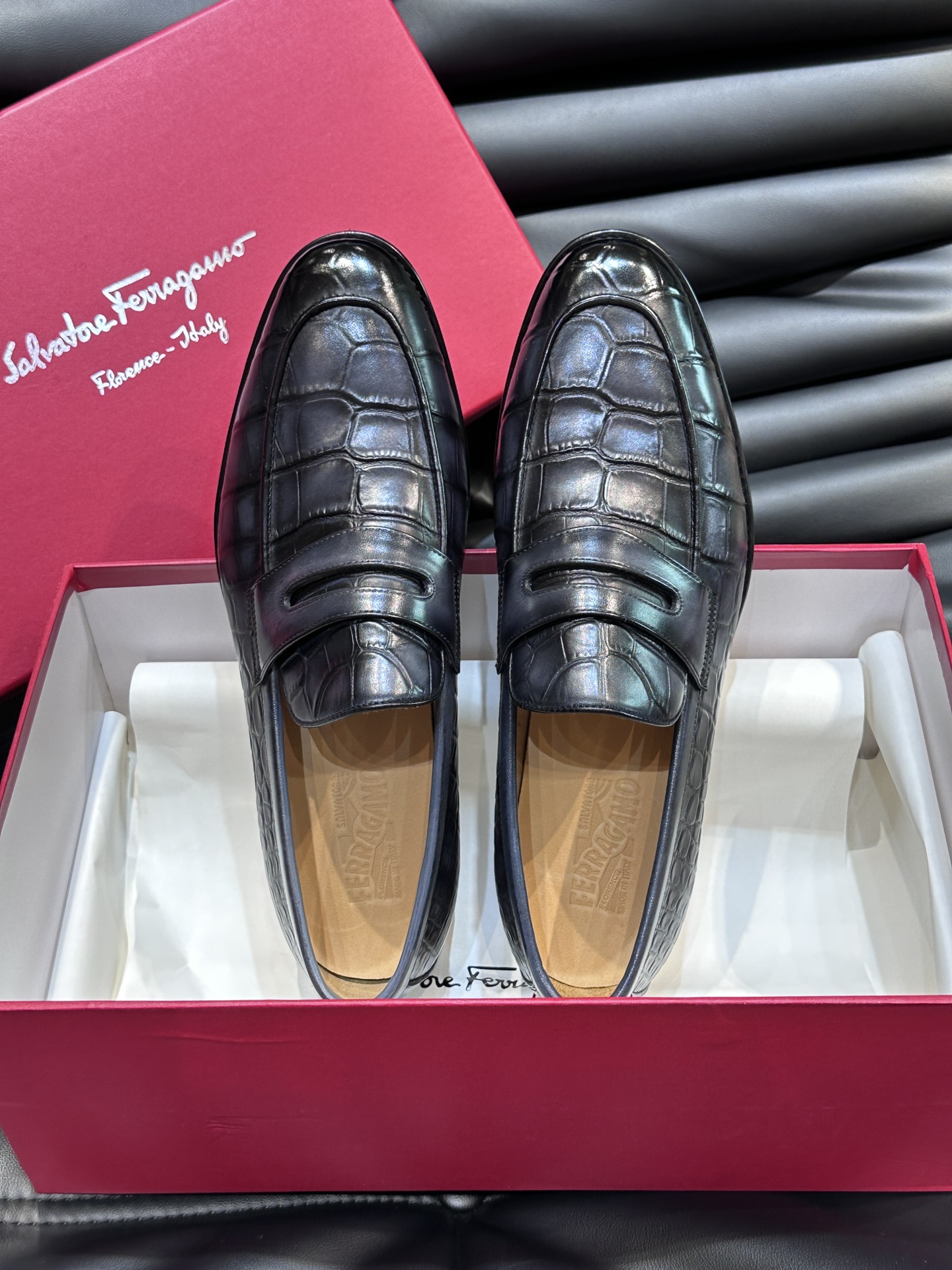 Ferragamo Male Leather Shoes Real Leather M-s