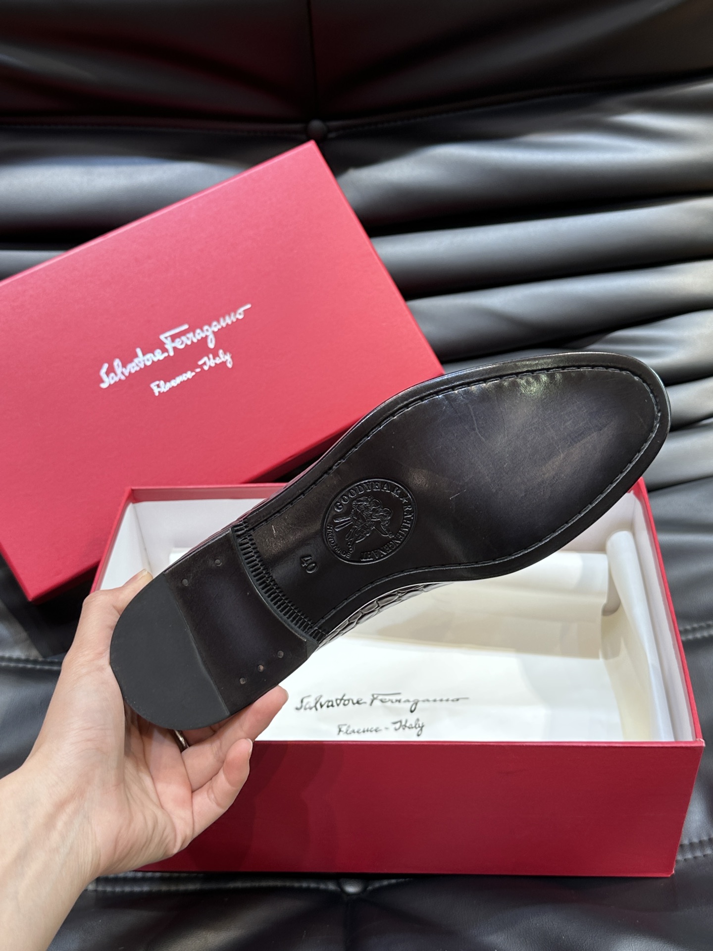 Ferragamo Male Leather Shoes Real Leather M-s