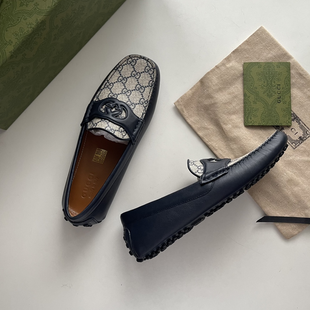 Gucci Loafers Cow Leather Brown