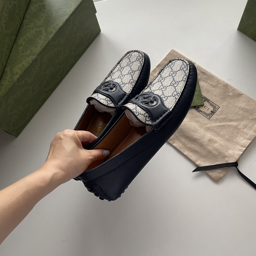 Gucci Loafers Cow Leather Brown