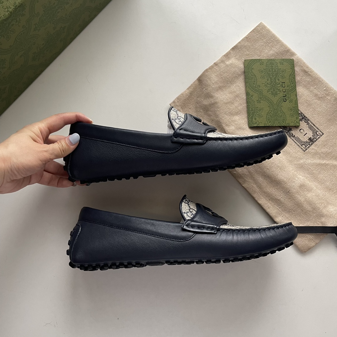 Gucci Loafers Cow Leather Brown