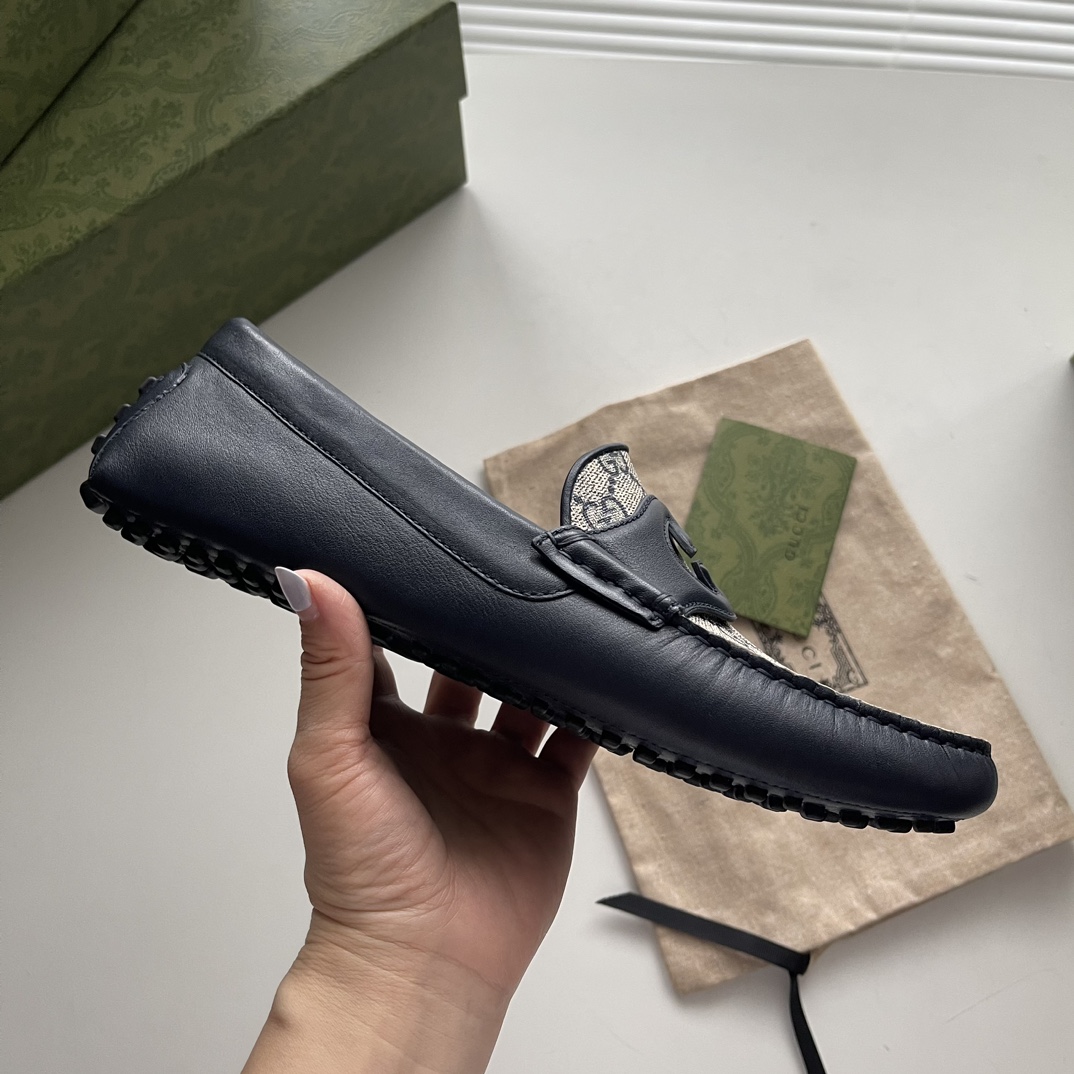 Gucci Loafers Cow Leather Brown