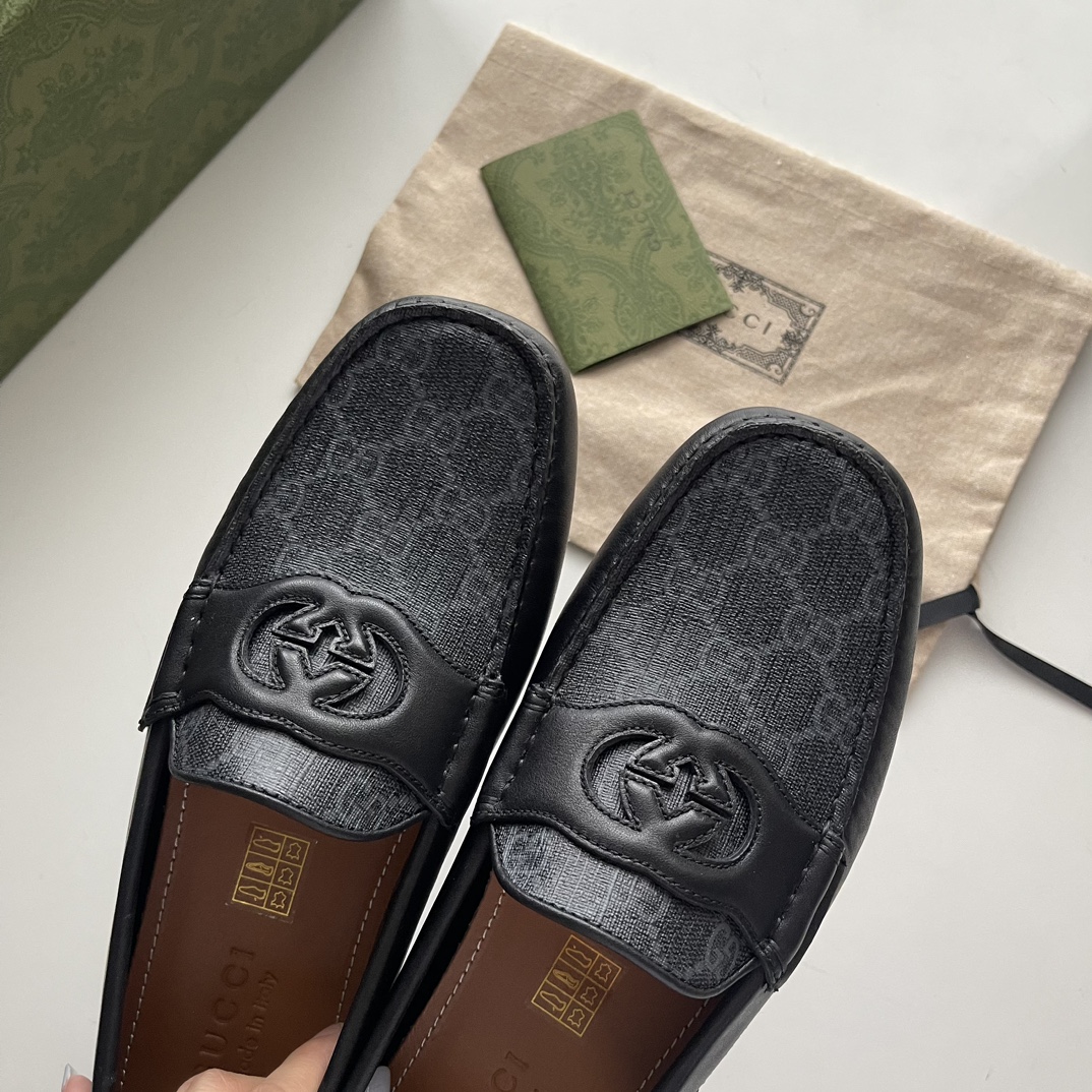 Gucci Loafers Cow Leather Brown