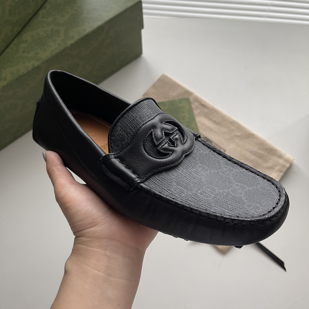 Gucci Loafers Cow Leather Brown