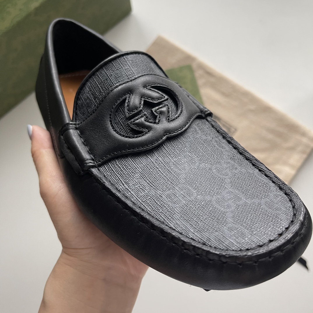 Gucci Loafers Cow Leather Brown
