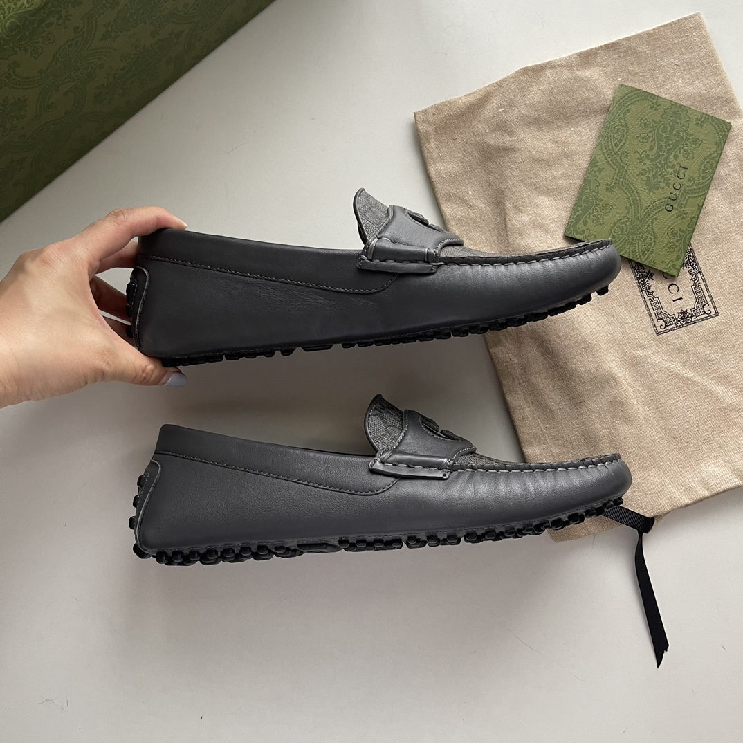 Gucci Loafers Cow Leather Brown