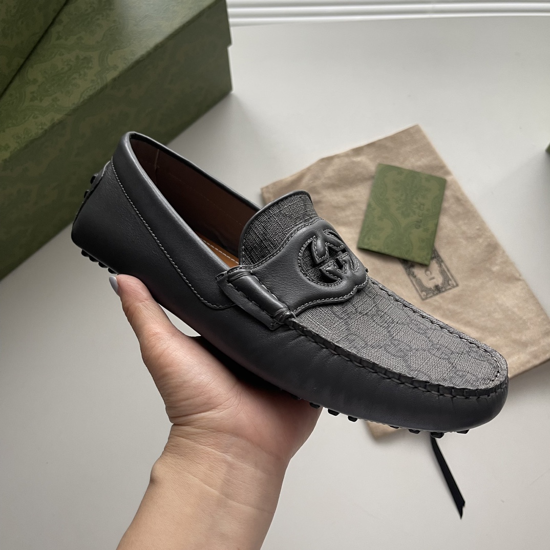 Gucci Loafers Cow Leather Brown