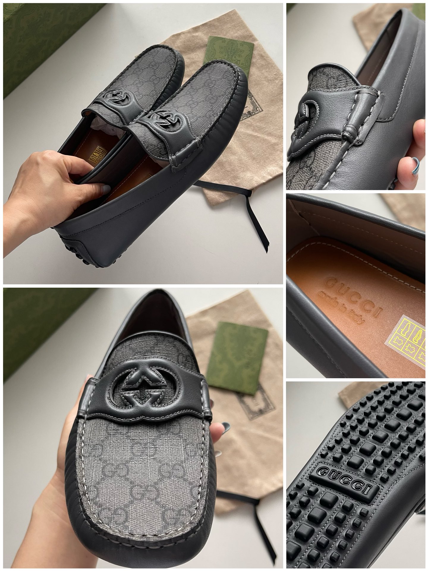 Gucci Loafers Cow Leather Brown