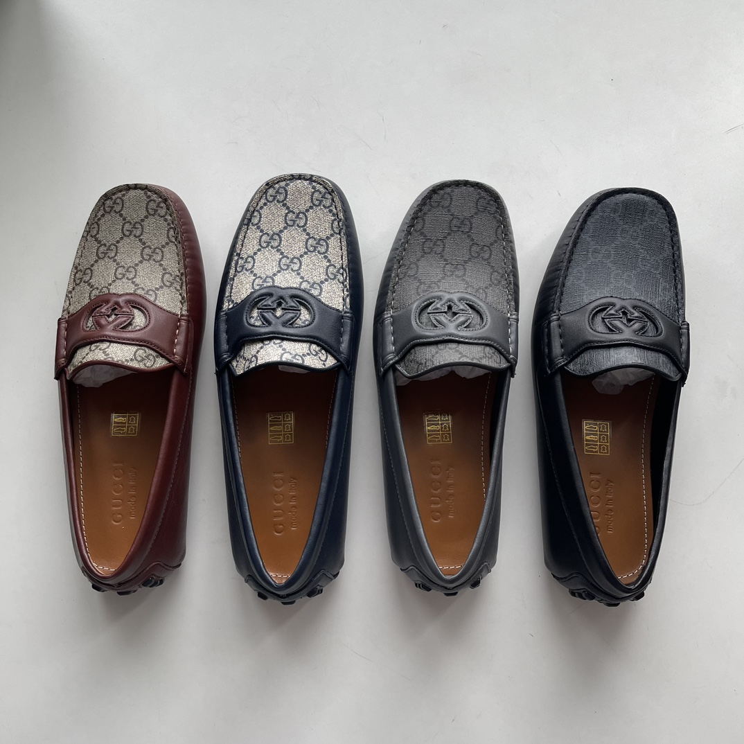 Gucci Loafers Cow Leather Brown