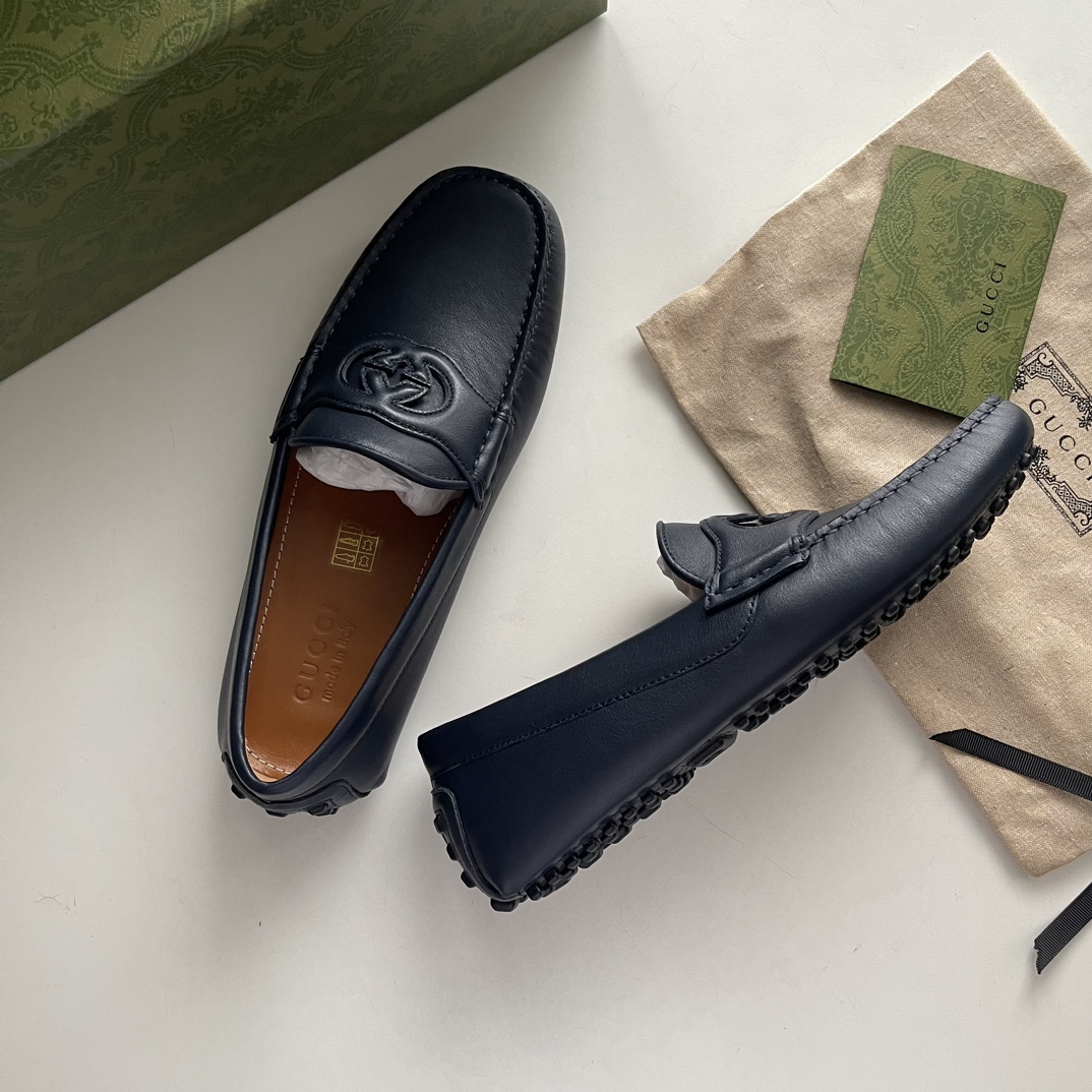 Gucci Loafers Cow Leather Black