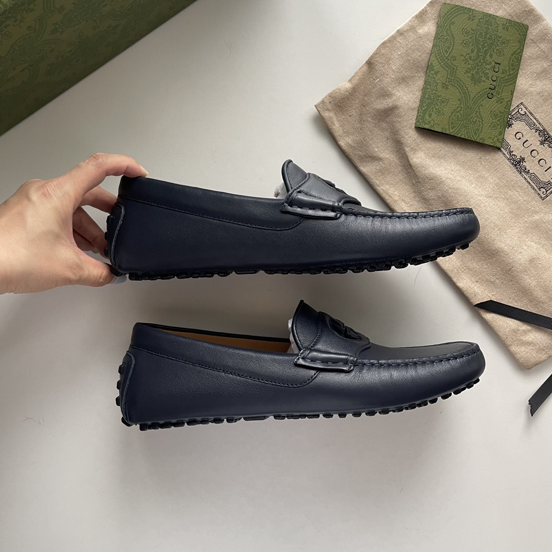Gucci Loafers Cow Leather Black