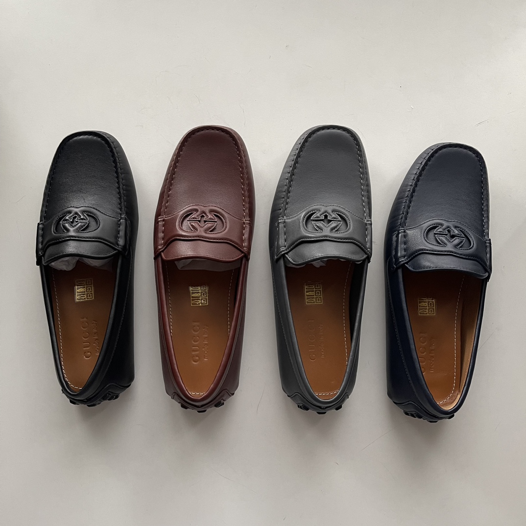 Gucci Loafers Cow Leather Black