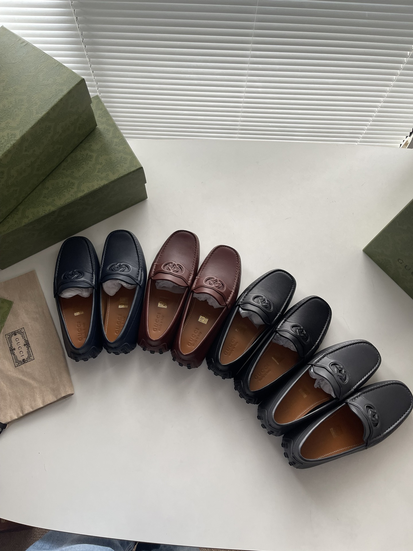 Gucci Loafers Cow Leather Black