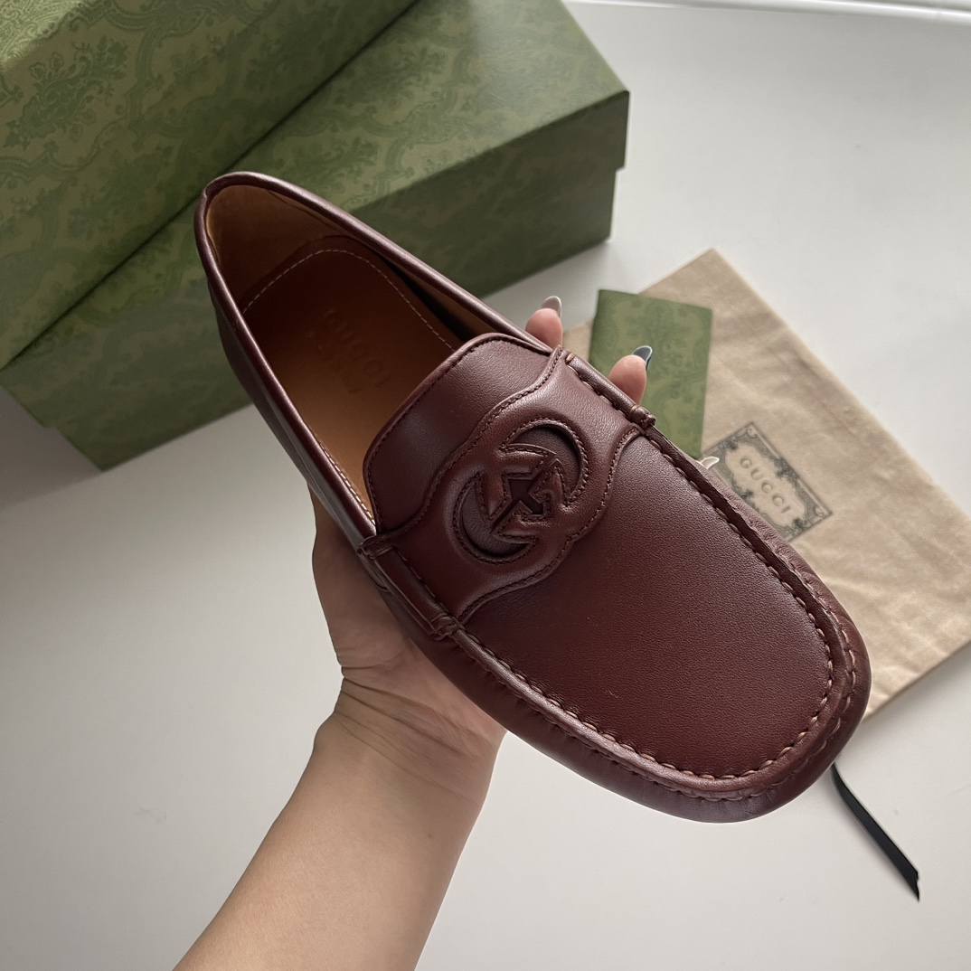 Gucci Loafers Cow Leather Black