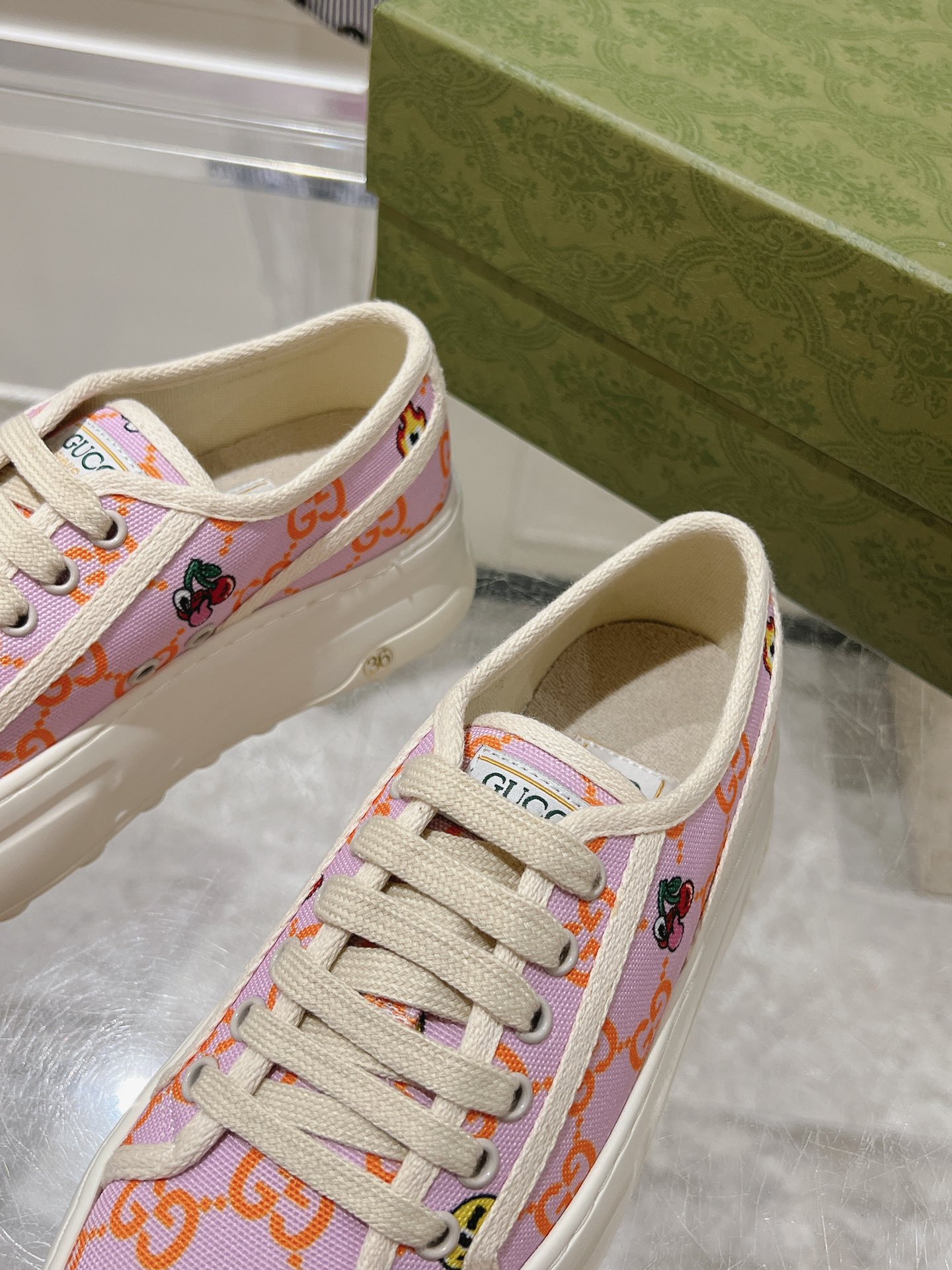 Gucci Couple Canvas Shoes Canvas M-s