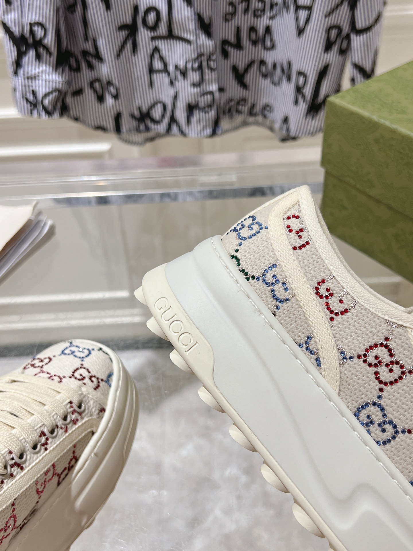 Gucci Couple Canvas Shoes Canvas M-s