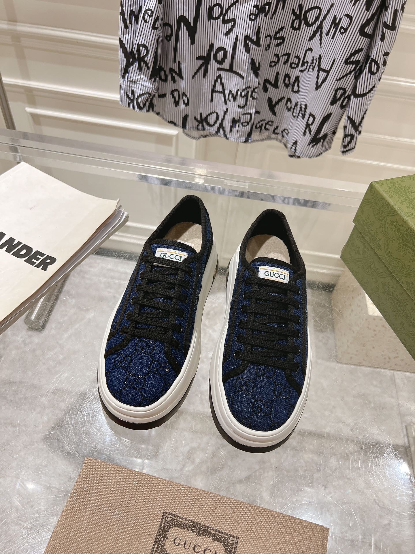 Gucci Couple Canvas Shoes Canvas M-s