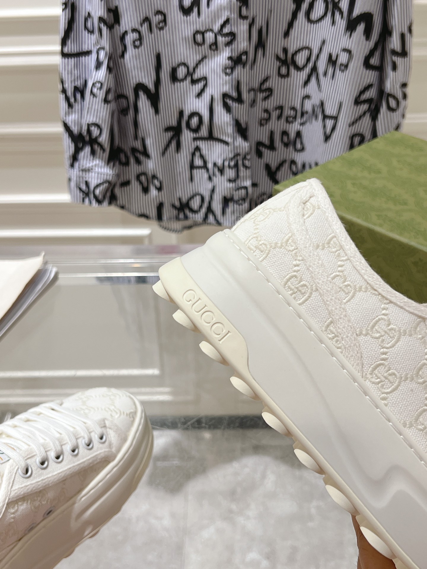 Gucci Couple Canvas Shoes Canvas M-s