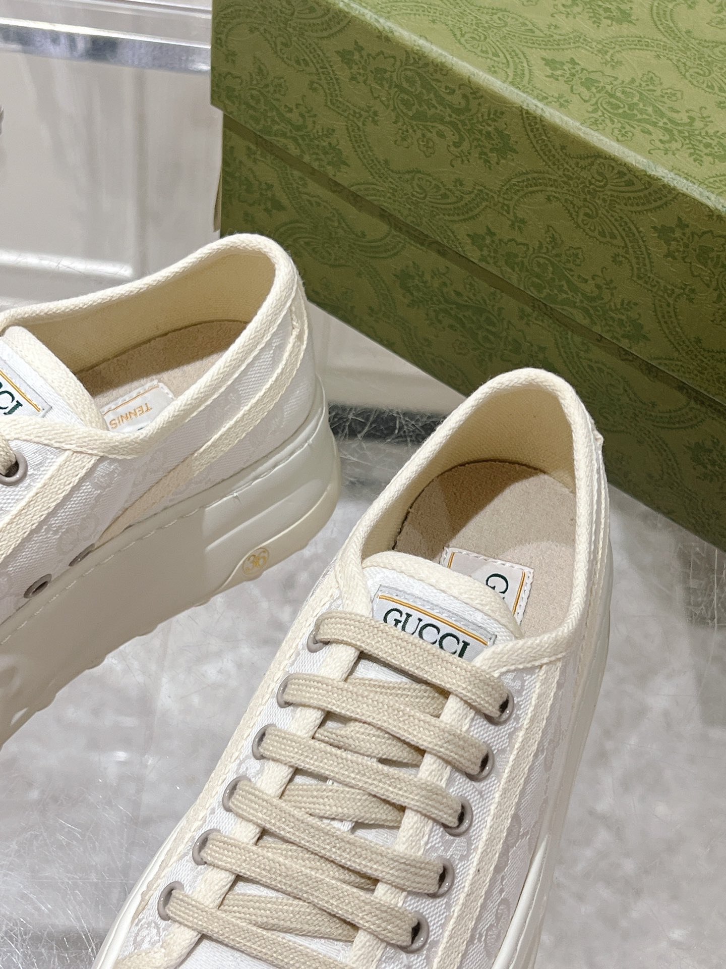 Gucci Couple Canvas Shoes Canvas M-s