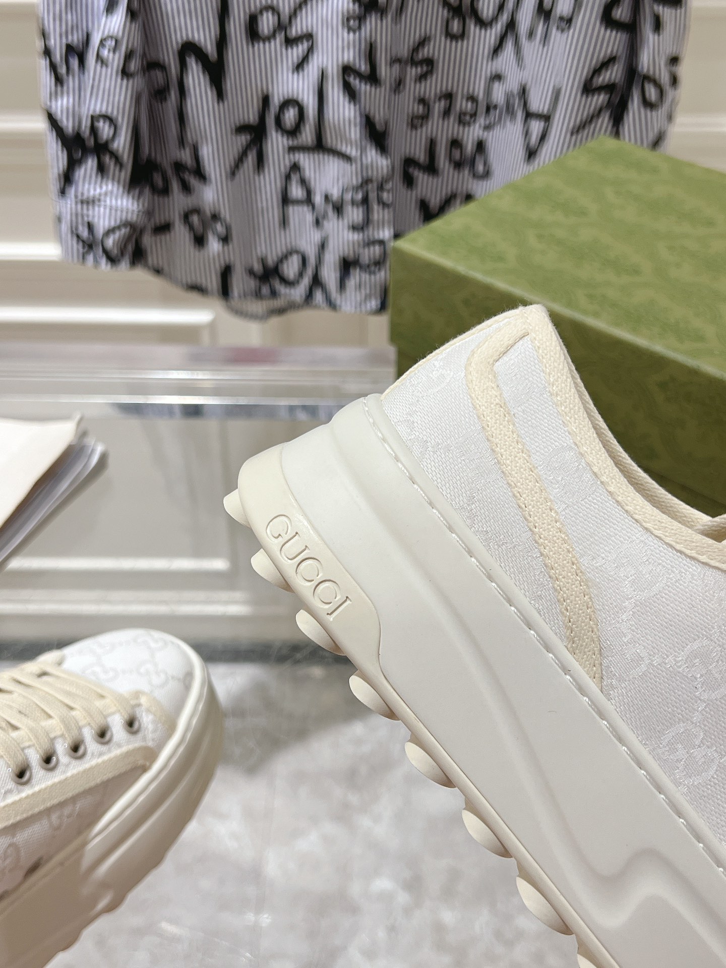 Gucci Couple Canvas Shoes Canvas M-s