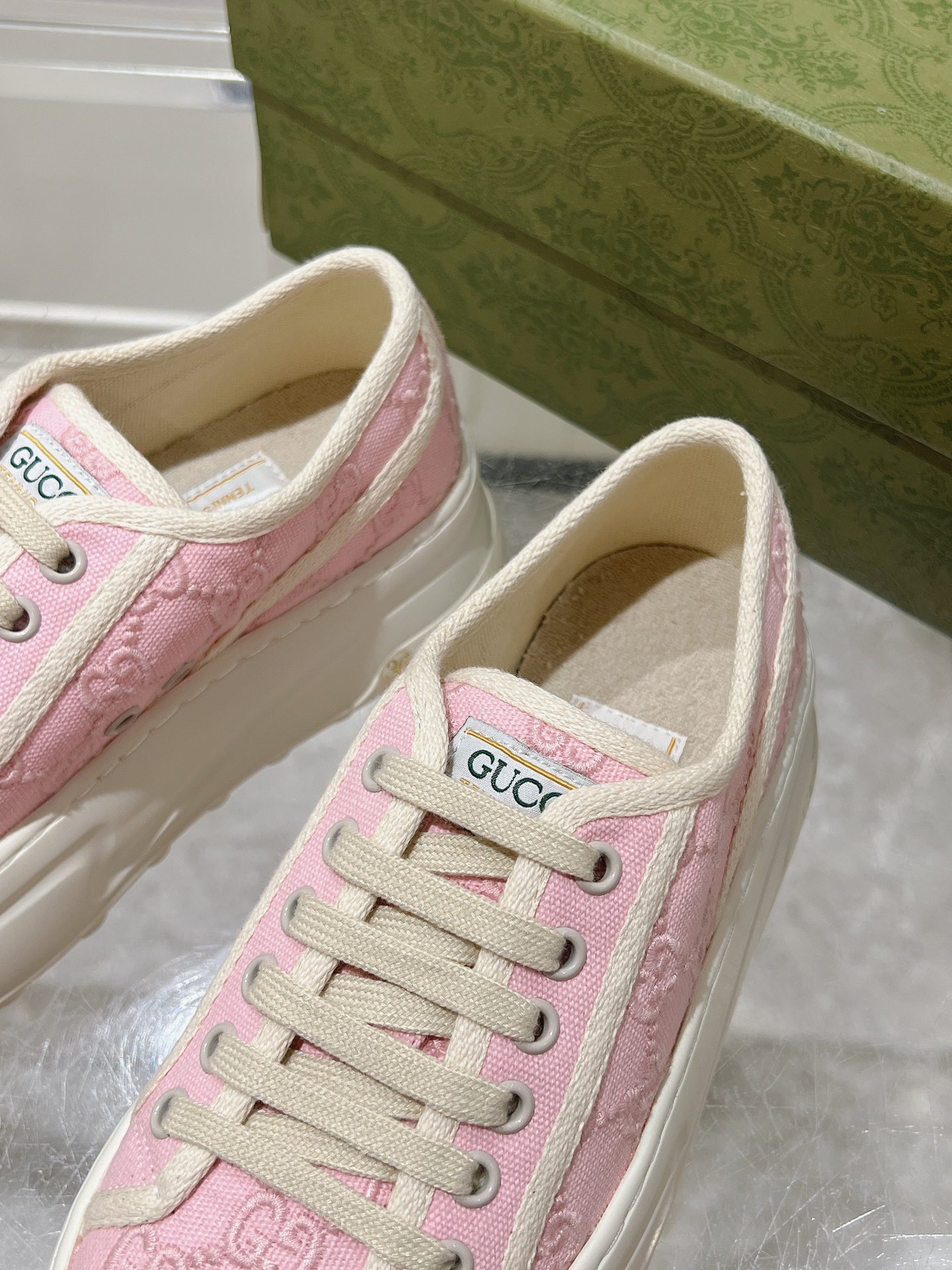 Gucci Couple Canvas Shoes Canvas M-s