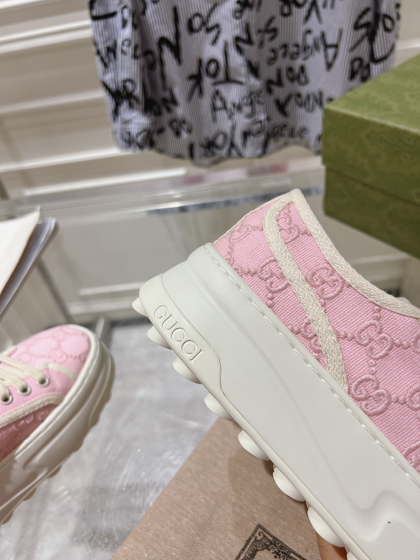 Gucci Couple Canvas Shoes Canvas M-s