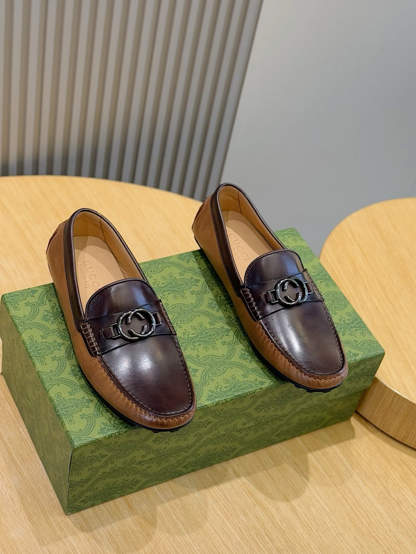 Gucci Male Loafers Cow Leather S