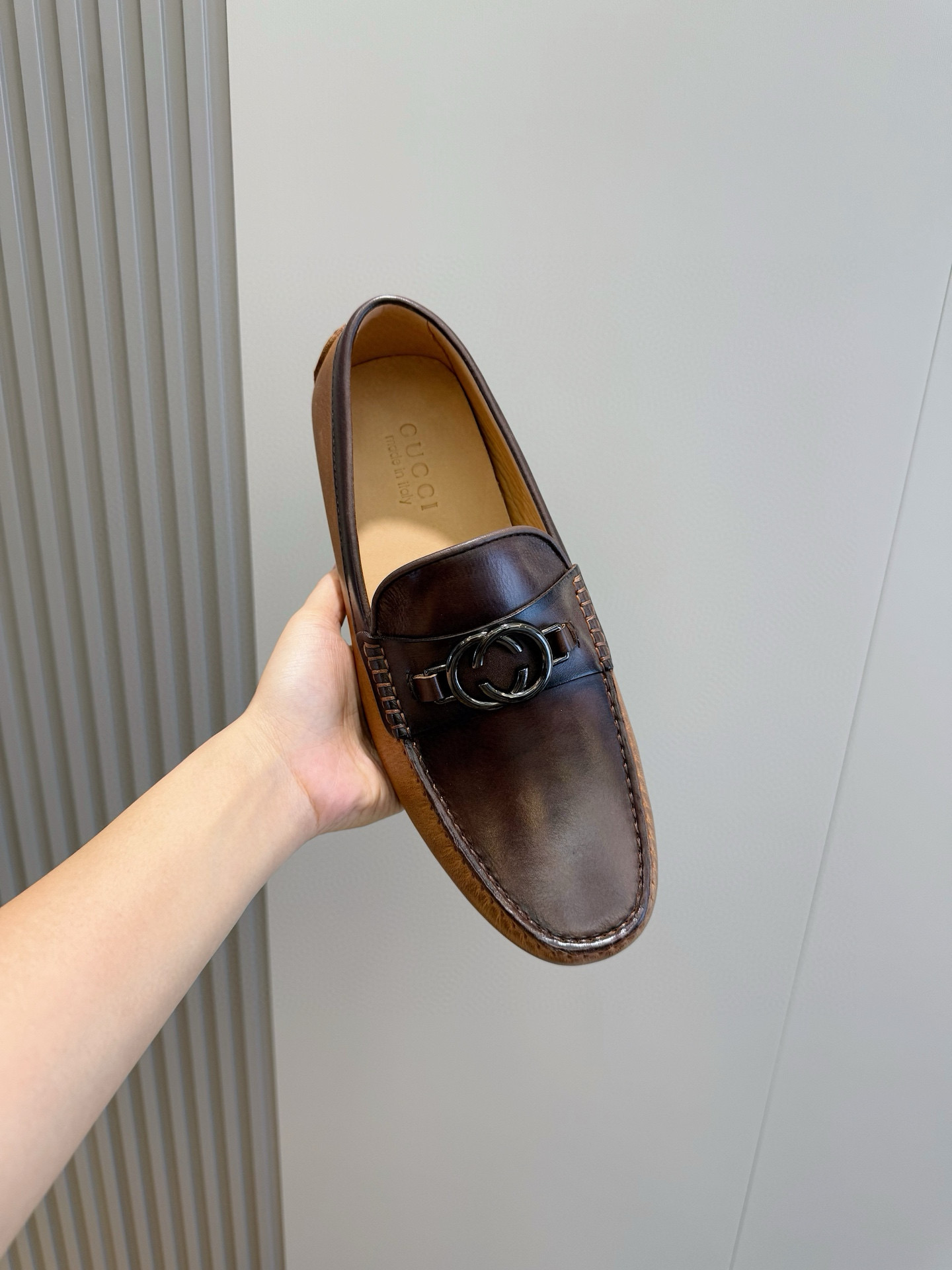 Gucci Male Loafers Cow Leather S