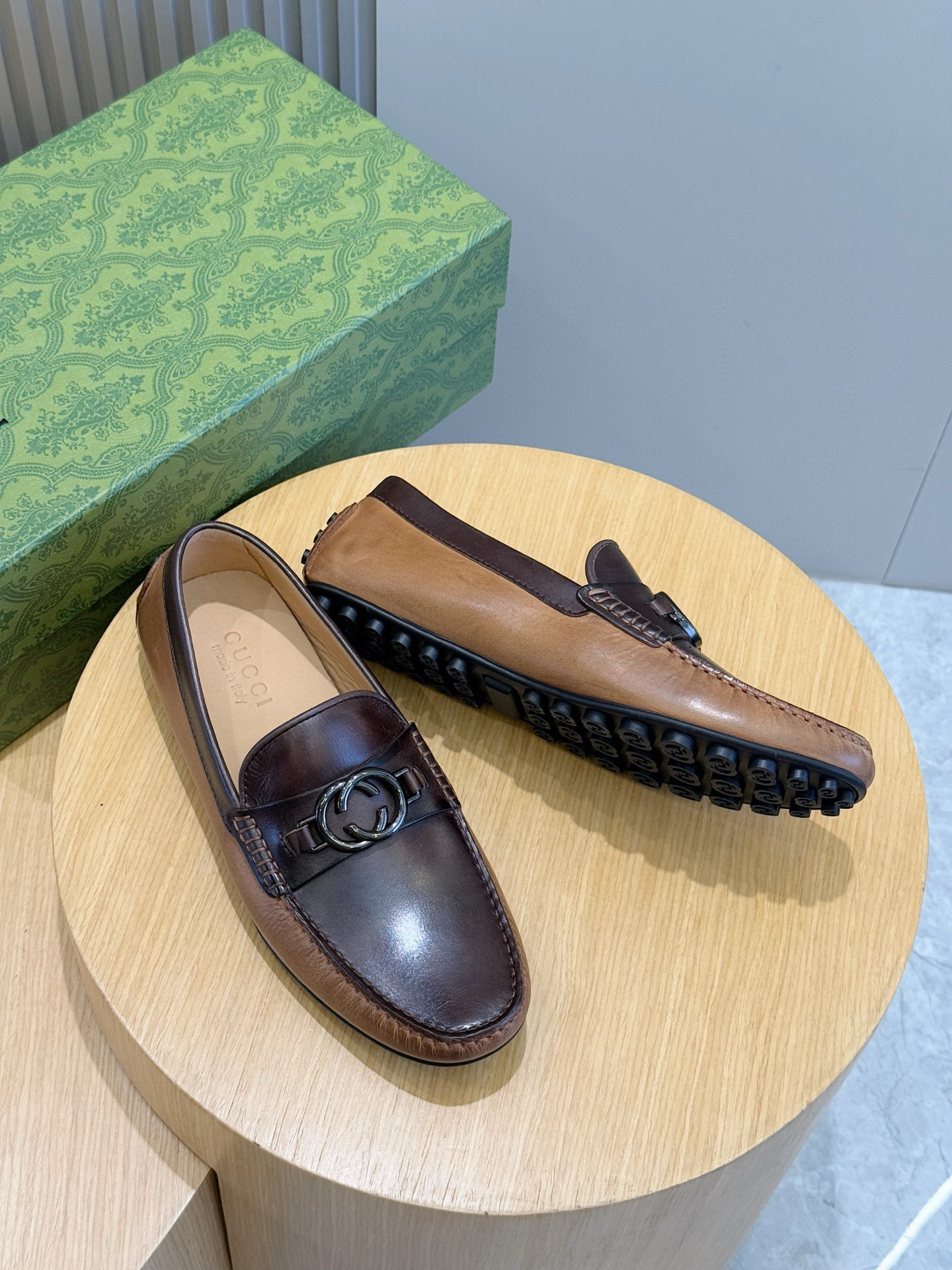 Gucci Male Loafers Cow Leather S