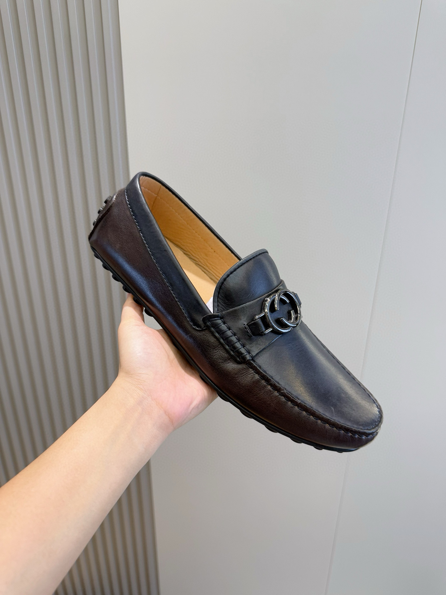 Gucci Male Loafers Cow Leather S