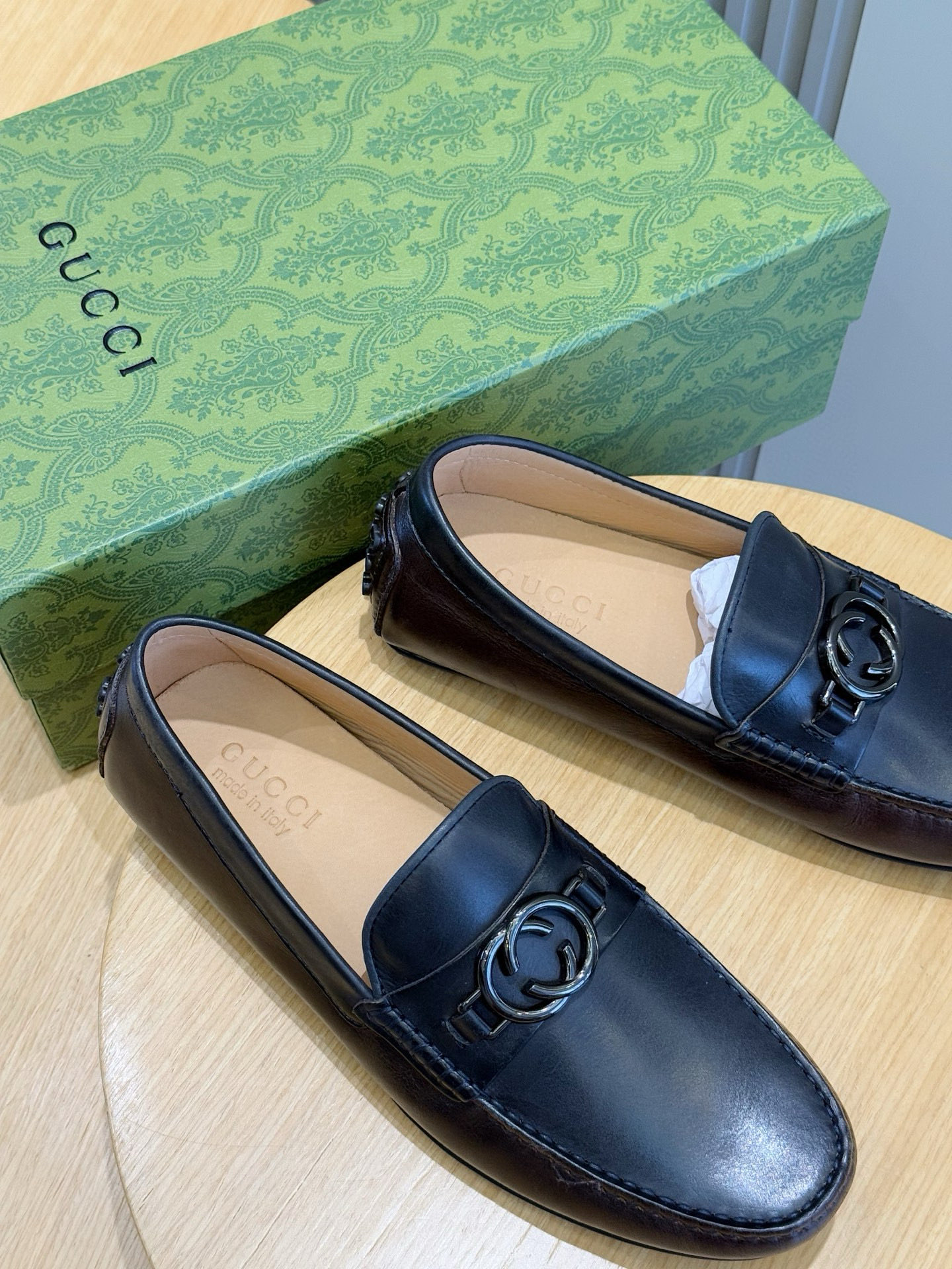 Gucci Male Loafers Cow Leather S