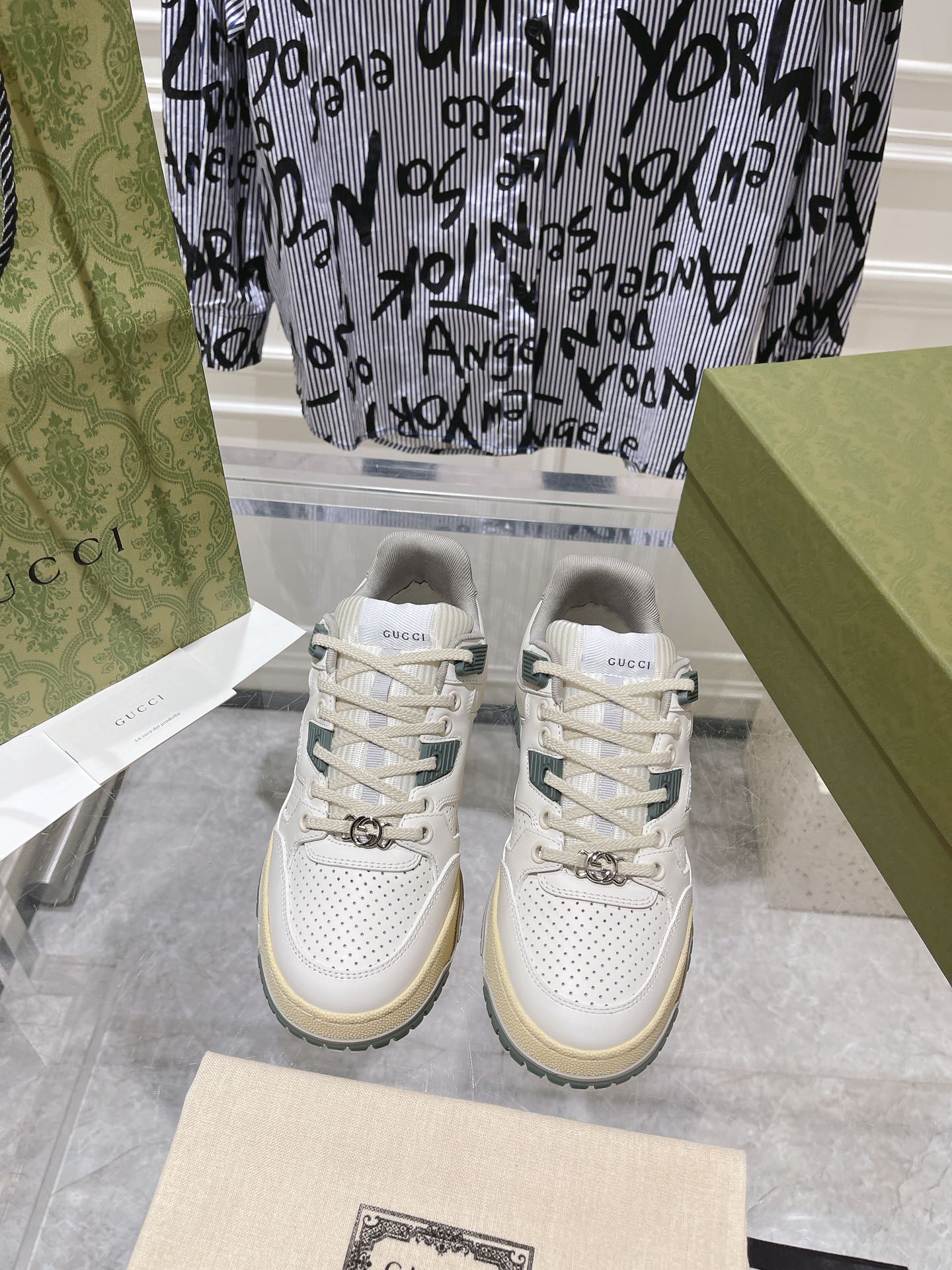 Gucci Couple Board Shoes Breathable M-s