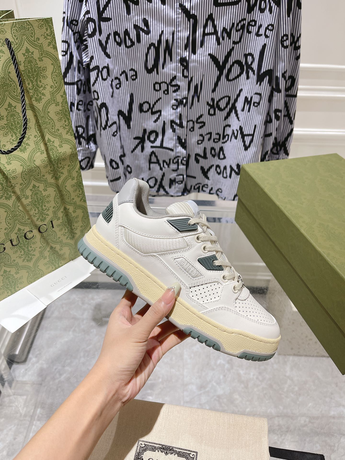 Gucci Couple Board Shoes Breathable M-s